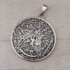 DIJE DE ACERO MEDALLA TETRAGRAMATON DE 39 MM DE DIÁMETRO.
