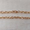 CADENA DE ACERO DORADO ESLABÓN TIFFANY 1.2 X 60 CM
