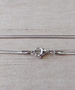 CADENA DE ACERO COLA DE RATÓN CHATA 2,7 MM X 40 CM