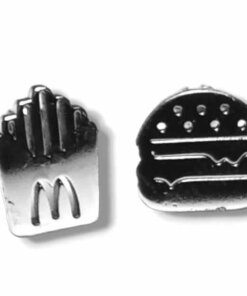 Abridor de Acero Figura Hamburguesa/Papas fritas