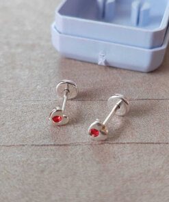 Abridor PLATA CORAZÓN CHICO CON STRAS