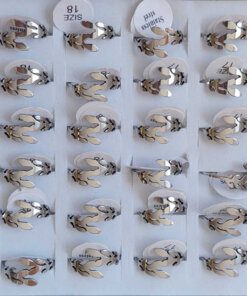 ANILLOS FIGURA RAMA X 36 UNIDADES SURTIDOS EN MEDIDAS (MEDIDAS DEL 16 AL 19)