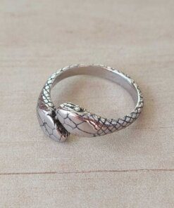 ANILLO DE ACERO SERPIENTE