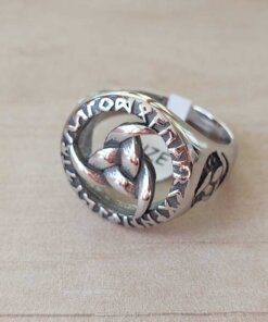 ANILLO DE ACERO VIKINGO NUDO CELTA