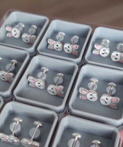 ABRIDOR PLATA ESMALTADO CONEJO