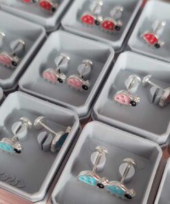 ABRIDOR PLATA ESMALTADO VAQUITA SAN ANTONIO PERFIL