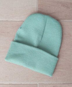 GORRO ROCKY LISO VERDE PASTEL