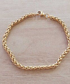 PULSERA DE ACERO DORADO ESPIGA 3.0.