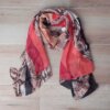 PASHMINA ESTAMPADA ANIMAL PRINT SIN FLECOS, 80 X 180 CM.