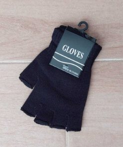 GUANTE SIN DEDO PREMIUM COLOR NEGRO