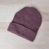 GORRO ROCKY LISO MARRON SIMIL PUNTO PERLE.