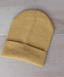 GORRO ROCKY LISO MAIZ SIMIL PUNTO PERLE.