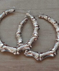 ARO ARGOLLA HUECA BIJOUTERIE PLATEADA. TAMAÑO 70 MM