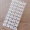 BLISTER DE AROS DE ACERO PERLAS BLANCAS 8 MM X 36 PARES