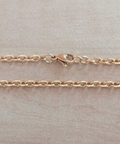 CADENA DE ACERO DORADO FORCET DIAMANTADA 1.0