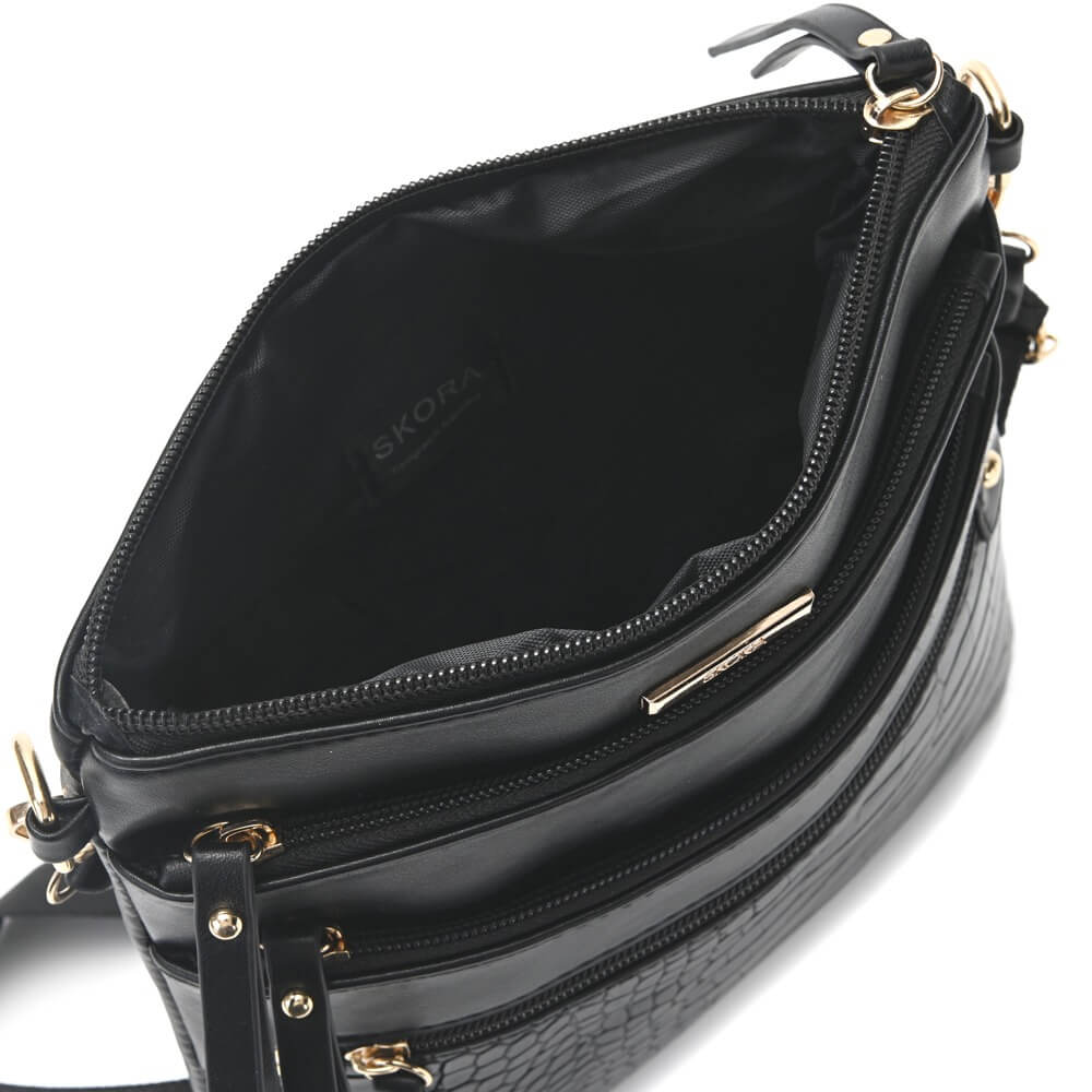 BANDOLERA CLASSIC CHARONE CUATRO CIERRES 22X25 CM X1U - Imagen 4