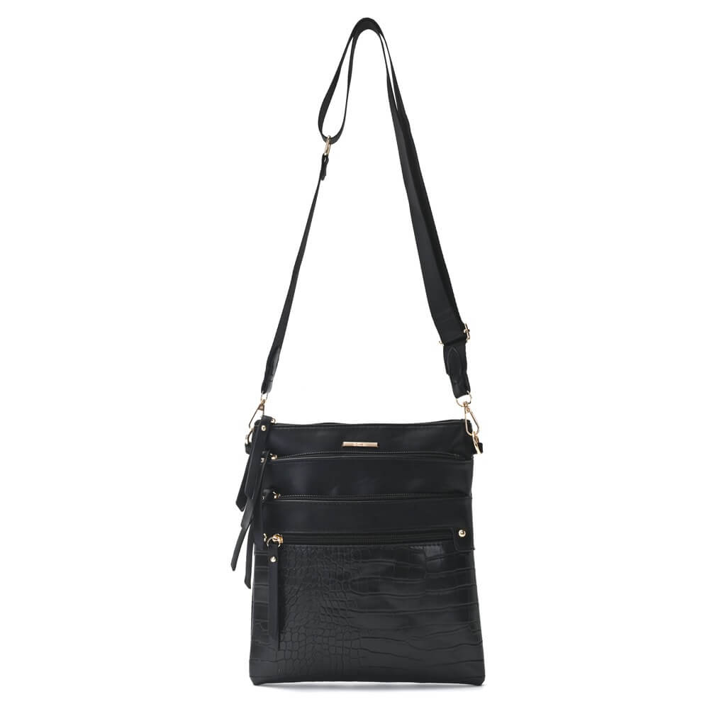 BANDOLERA CLASSIC CHARONE CUATRO CIERRES 22X25 CM X1U