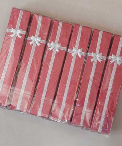 ESTUCHE PARA PULSERAS COLOR ROJO X 12 UNIDADES. MEDIDAS 4 X 21 CM