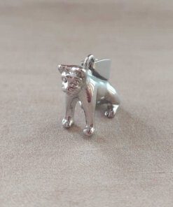 DIJE DE ACERO PERRO. MEDIDAS APROX. 17 X 17 MM