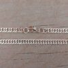 CADENA DE ACERO BLANCO GRUMET TEJIDA DIAMANTADA 0.8