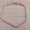 PULSERA ACERO DORADO CLAPTON 2.4. LARGO 20 CM.