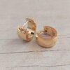 ARO DE ACERO DORADO ARGOLLA LISA BOMBE CON BISAGRA. ANCHO 6 MM. DIÁMETRO 9 MM