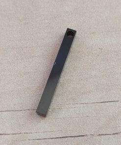 DIJE DE ACERO NEGRO BARRA PARA GRABAR. TAMAÑO 4 X 35 MM