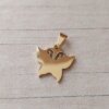 DIJE DE ACERO DORADO MARIPOSA CALADA 15 X 20 MM