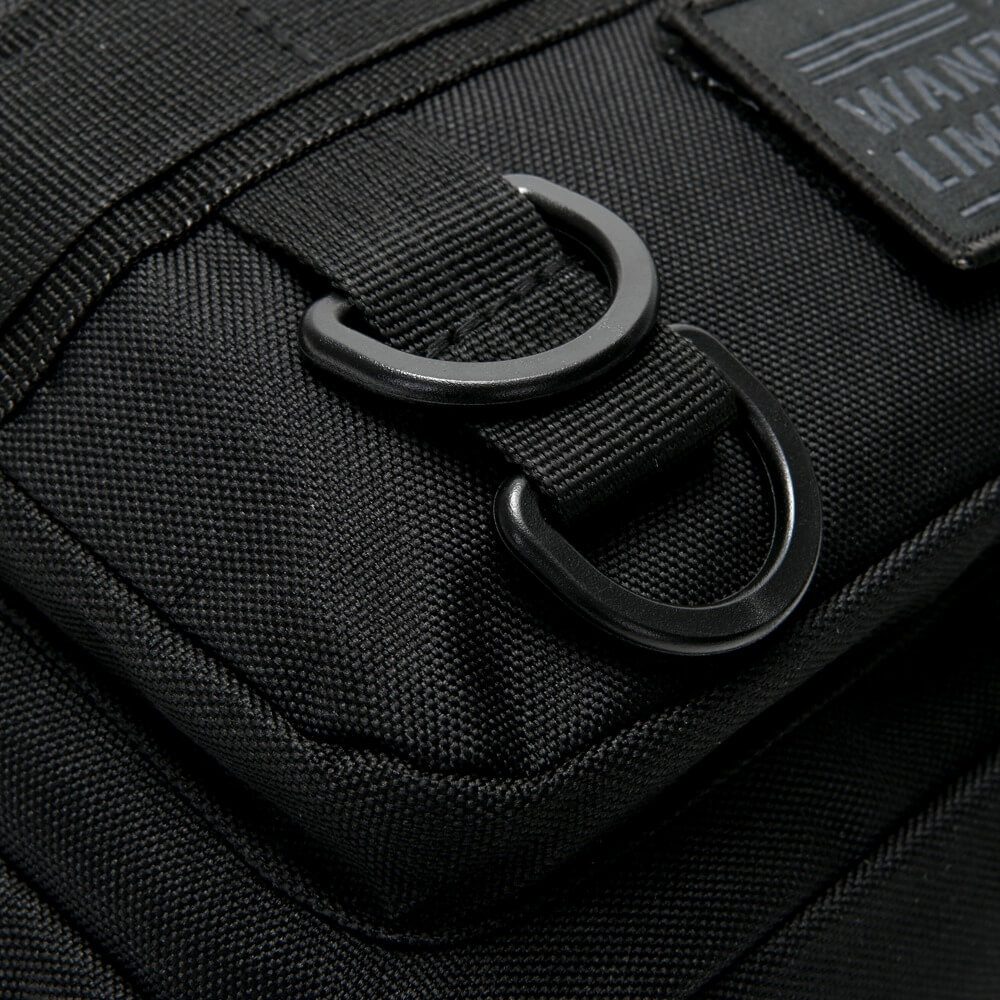 Morral Active Tactico Negro con bolsillo frontal con cierre 18x24x7,5cm x1u - Imagen 9