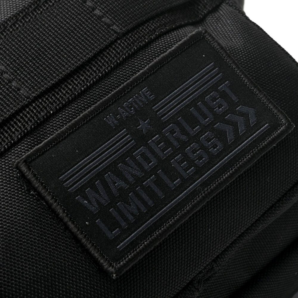 Morral Active Tactico Negro con bolsillo frontal con cierre 18x24x7,5cm x1u - Imagen 7