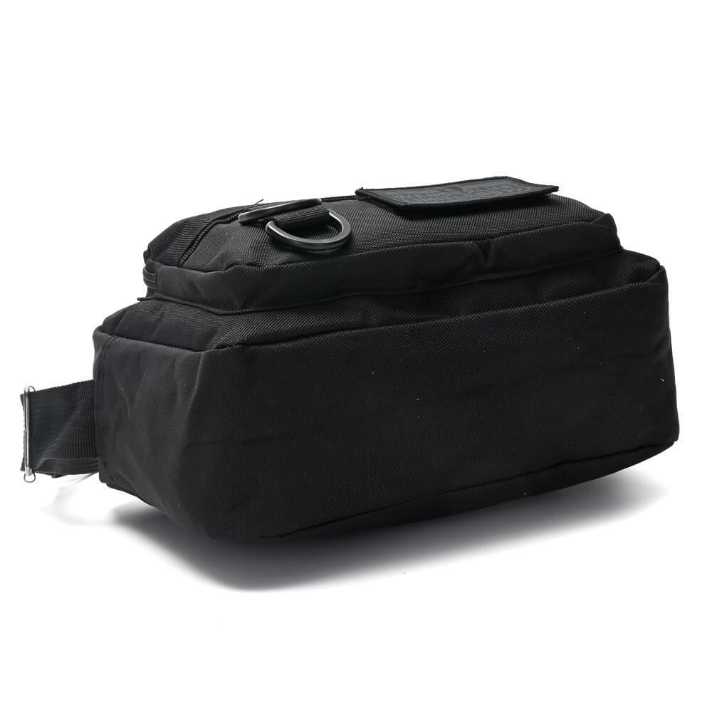 Morral Active Tactico Negro con bolsillo frontal con cierre 18x24x7,5cm x1u - Imagen 5
