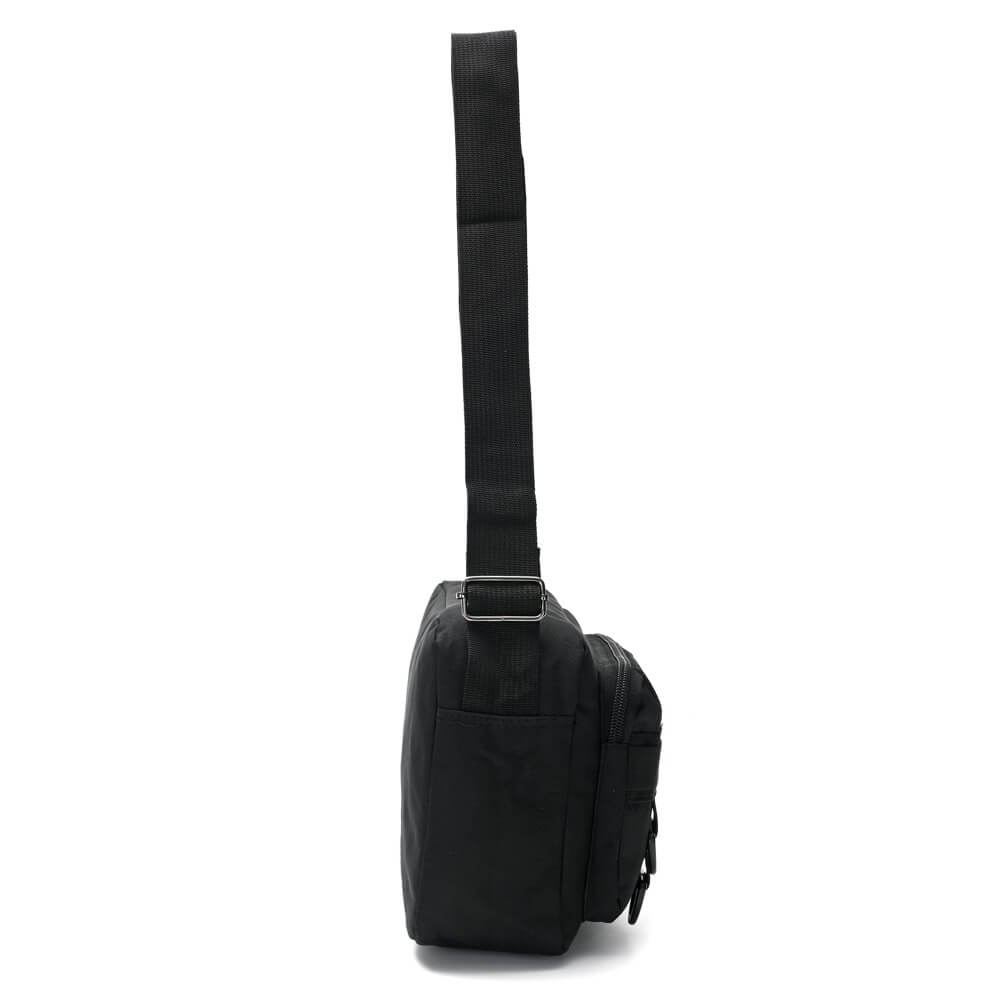 Morral Active Tactico Negro con bolsillo frontal con cierre 18x24x7,5cm x1u - Imagen 3