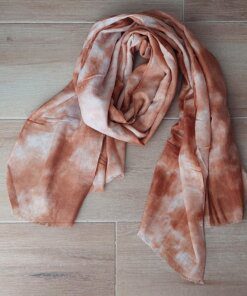 PASHMINA BATIK COLOR OXIDO. MEDIDAS: 80 X 180