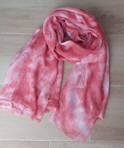 PASHMINA BATIK COLOR CORAL. MEDIDAS: 80 X 180