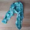 PASHMINA BATIK COLOR AQUA. MEDIDAS: 80 X 180