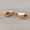 ARO DE ACERO DORADO PASANTE GOTA BOMBE 13 X 25 MM