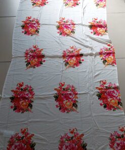 PAREO HINDÚ ESTAMPADO CON FLECOS 100 X 180 CM