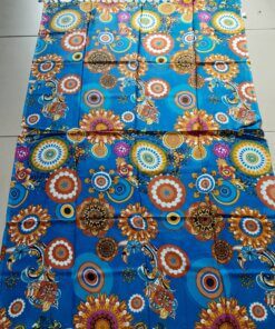 PAREO HINDÚ ESTAMPADO CON FLECOS 100 X 180 CM