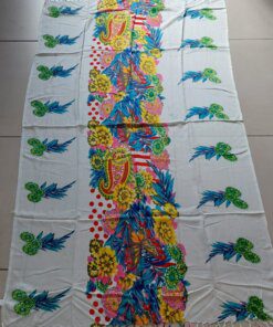 PAREO HINDÚ ESTAMPADO CON FLECOS 100 X 180 CM