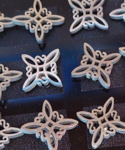 BLISTER DE AROS DE ACERO NUDO DE BRUJAS 12 MM X 12 PARES.