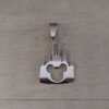 DIJE DE ACERO CASTILLO MICKEY 20 X 28 MM