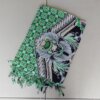 PAREO INDONESIA ESTAMPADO CON FLECOS. 100 X 180 CM.