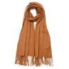 BUFANDA LISA CON FLECOS 70X180 CM X1U