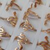 ANILLOS DE ACERO DORADO FIGURAS VÍBORAS X 36 UNIDADES SURTIDOS EN MEDIDAS Y EN 2 MODELOS. (MEDIDAS DEL 16 AL 21)