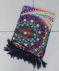 PAREO INDONESIA ESTAMPADO CON FLECOS. 100 X 180 CM.