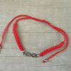 PULSERA EXTENSIBLE DE HILO ROJO CON CENTRO DIJE INFINITO DE ACERO
