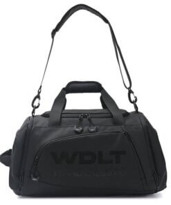 BOLSO IMPERMEABLE CON CORREAS MOCHILERAS DESMONTABLES Y COMPARTIMENTO PARA ZAPATILLAS 51X26X25 CM 2