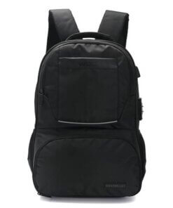 MOCHILA GO CON PORTANOTEBOOK Y LUNCHERA INCORPORADA. CERRADURA Y BOLSILLO DE SEGURIDAD EN ESPALDA 46x32x16 cm 18 pulg. x1 u