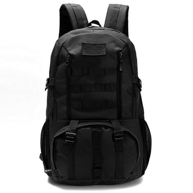 Mochila Tactica 53X36X20 cm dos compartimentos y bolsillos 21 pulg. x1u.