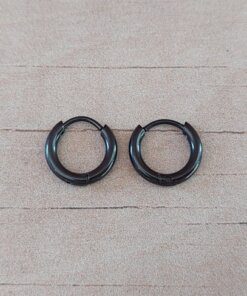 ARO ARGOLLA 2.0 MM DE ACERO NEGRO CON BISAGRA. DIÁMETRO INTERIOR 10 MM